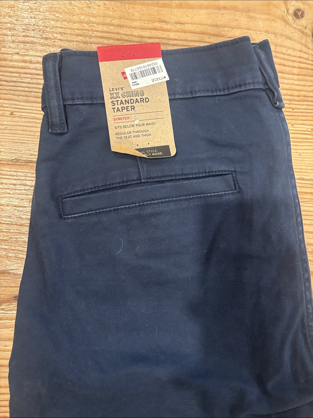 Levi's Navy Blue XX Chino Standard Taper Pants 30X30 NWT